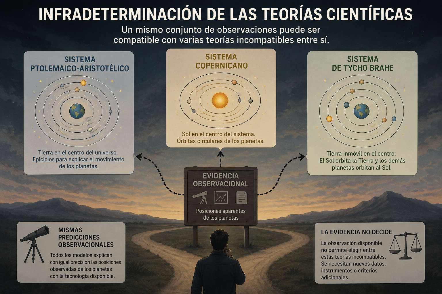 Lee más sobre el artículo Infradeterminación de las teorías científicas